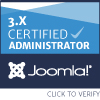Logo zertifizierter Joomla Administrator